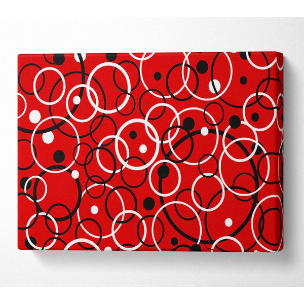 Latitude Run Joining The Dots Red Wrapped Canvas Art Prints Wayfair